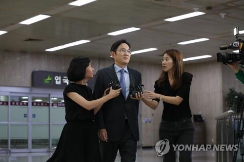 일본 출장 마친 이재용 삼성전자 부회장