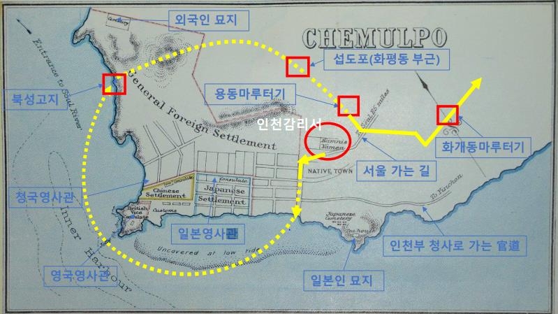 백범 김구 선생의 감옥 탈출로 추정