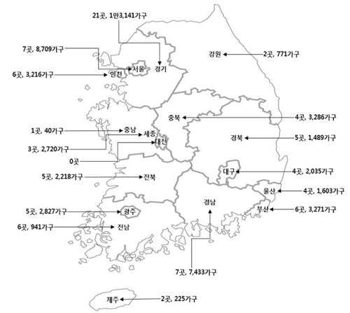 9∼10월 전국 지역별 아파트 입주 물량