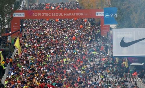 나이키가 후원한 2019 JTBC 서울마라톤 현장