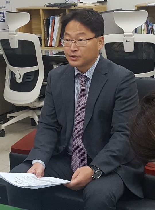 예산안 설명하는 이우종 충북도 기획관리실장
