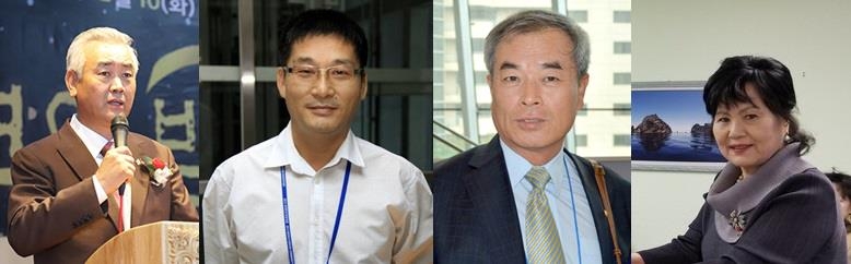 왼쪽부터 캄보디아 박현옥, 라오스 정우상, 젯다 김덕원, 시애틀 이수잔 회장