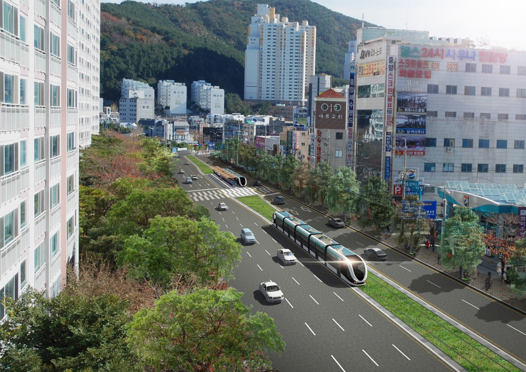 부산 오륙도선 트램 개념도