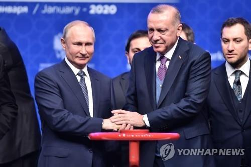 푸틴 러시아 대통령(왼쪽)과 에르도안 터키 대통령 [AFP=연합뉴스 자료사진] 