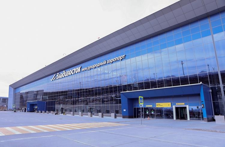 블라디보스토크 국제공항의 모습.