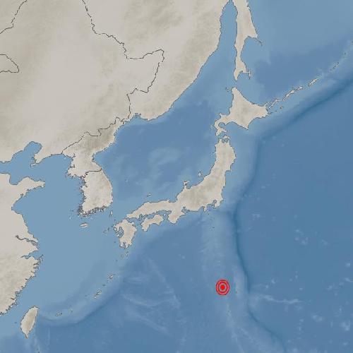 일본 시즈오카 남남동쪽 892km 해역서 지진