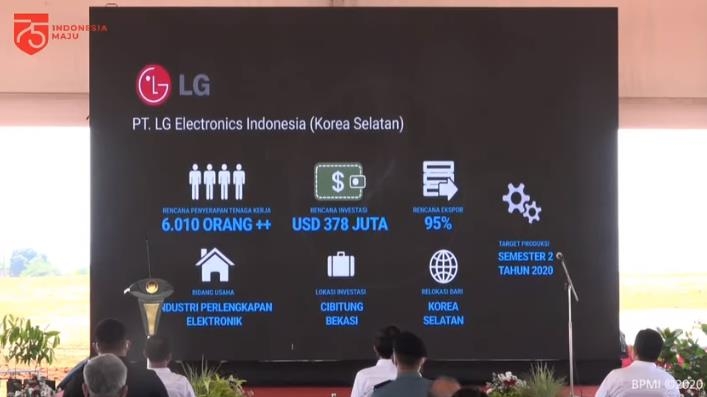 LG전자 등 7개 해외기업, 인도네시아로 이전