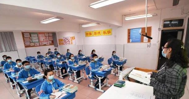 코로나19 속 중국 학교 수업 전경