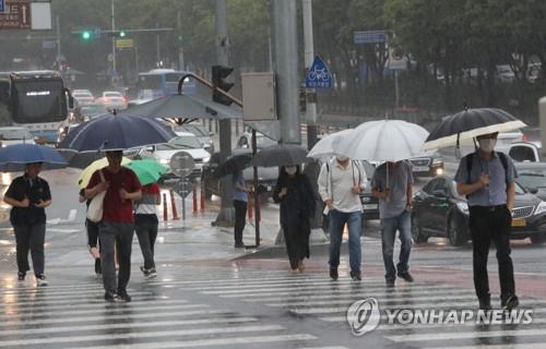비 내리는 대전