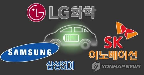 LG화학ㆍ삼성SDIㆍSK이노베이션 국내 배터리 3사 [연합뉴스 PG]