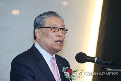 최영열 국기원장이 지난해 11월 취임식에서 취임사를 하던 모습.