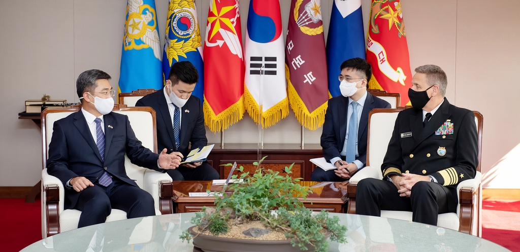 서욱 국방부 장관, 미국 인도·태평양사령관 접견