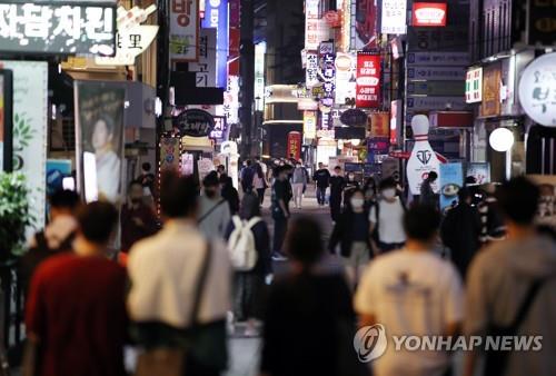 2020년 9월 서울 종로구 젊음의 거리 인근 식당가