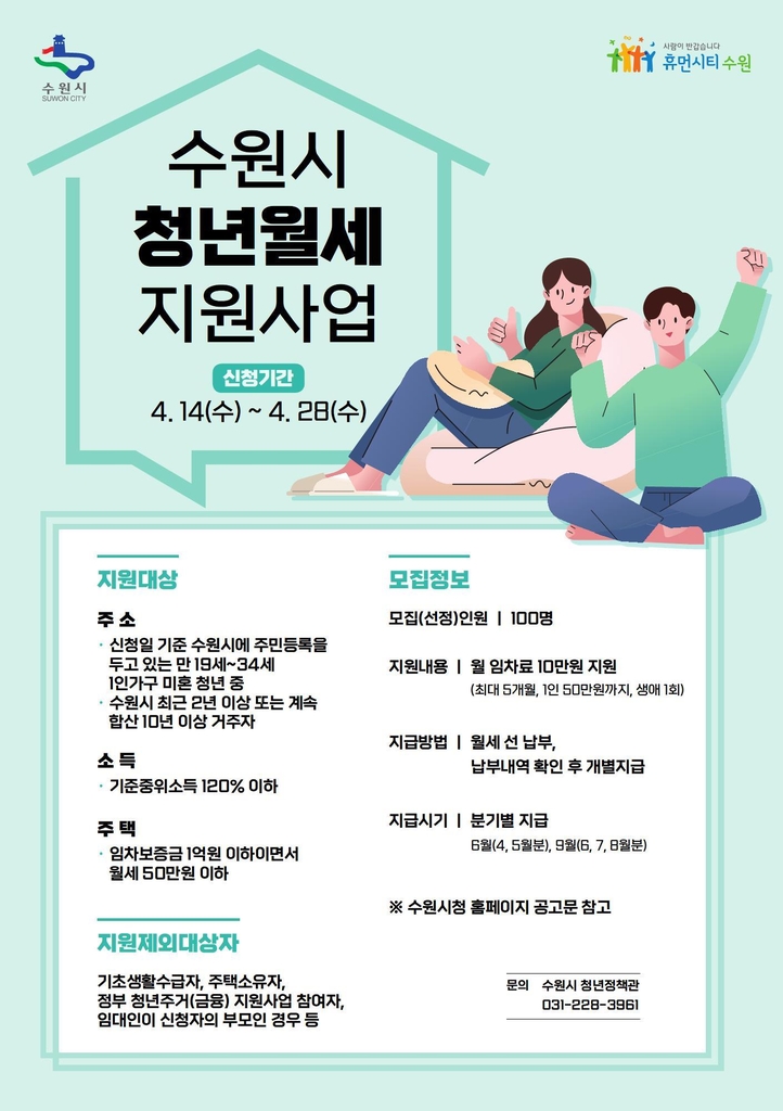 수원시 청년월세 지원사업