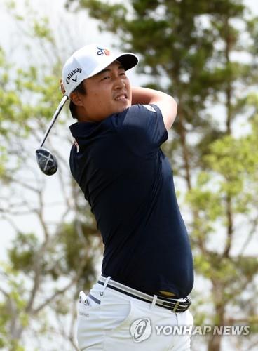 이경훈의 스윙 모습.