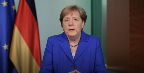 앙겔라 메르켈 독일 총리의 모습.