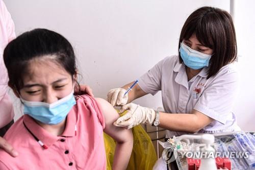 중국의 코로나19 백신 접종 현장