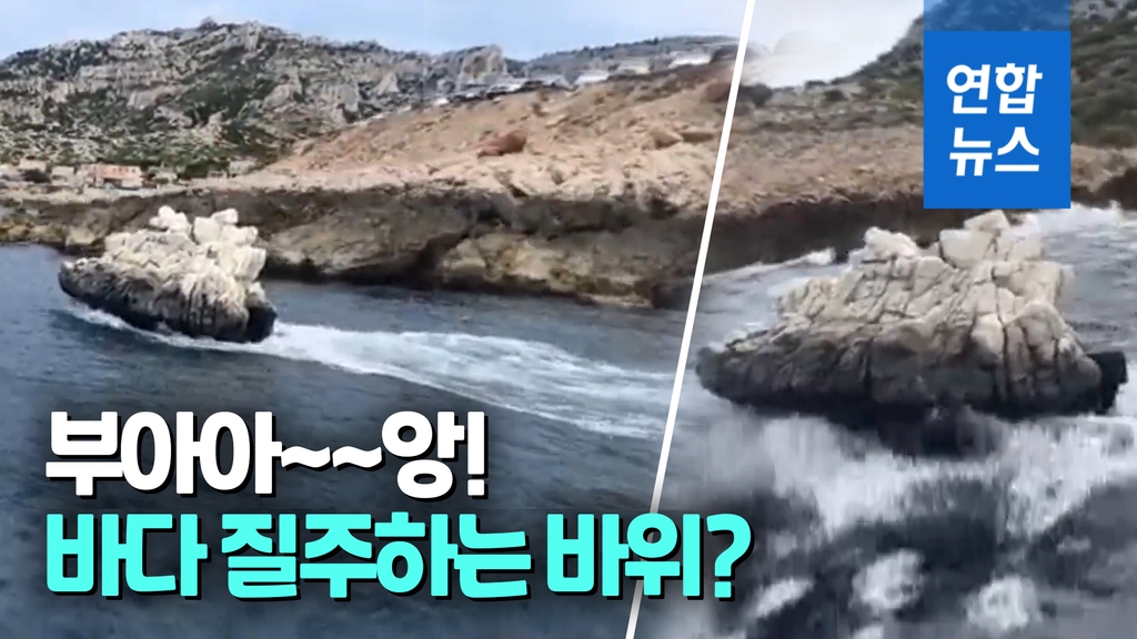 [영상] 물 위를 달리는 바위? 프랑스 예술가가 만든 이것의 정체는 - 2