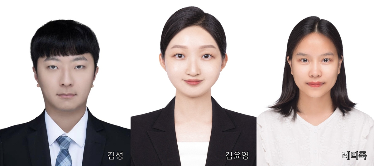 공동 연구팀 대학원생들