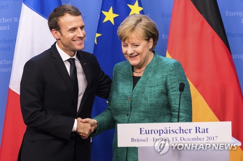 EU 이끄는 '쌍두마차' 프랑스와 독일[AP=연합뉴스 자료사진]