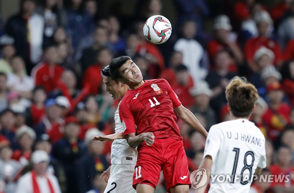 Emirates Soccer AFC Asian Cup Kyrgyzstan South Korea