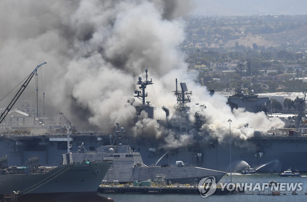 Navy Ship Fire