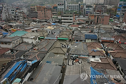 노후주택이 밀집한 지역
