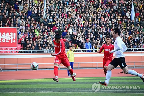 2015년 평양에서 열린 남북노동자축구대회