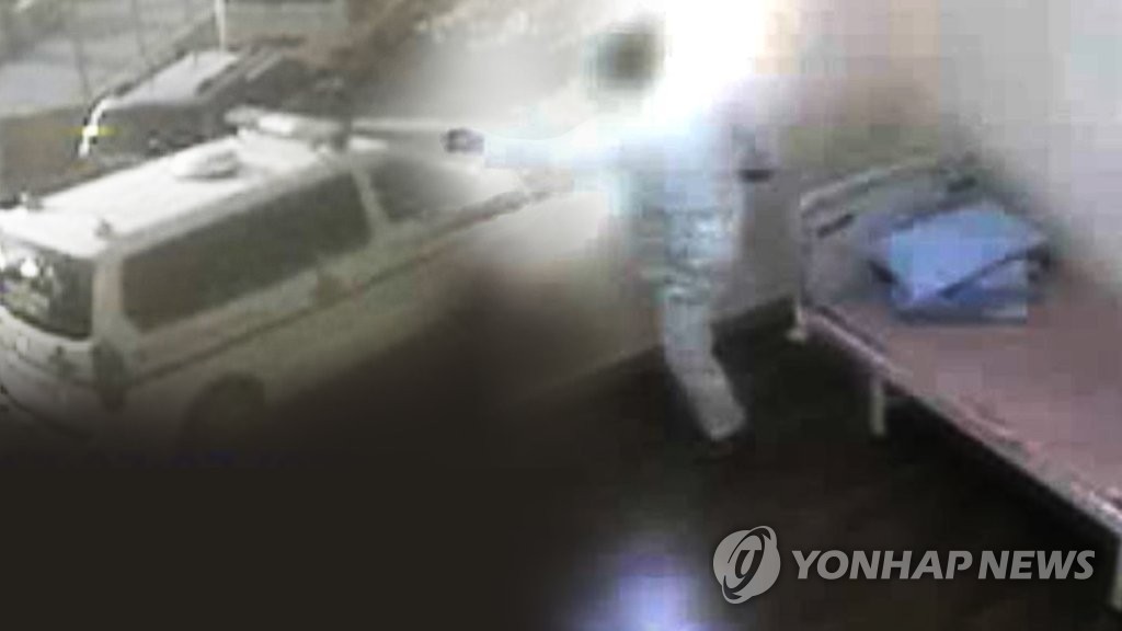 구급차 몰고 질주(CG)