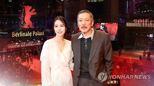 '불륜 논란' 홍상수, 김민희 공식석상 첫 등장(CG)