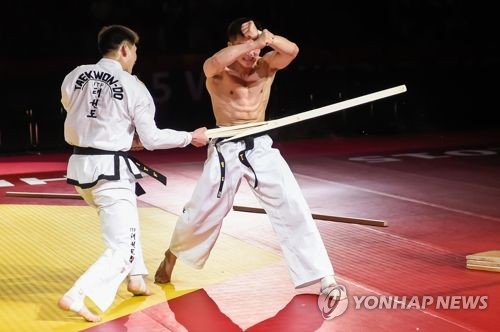 국제태권도연맹(ITF) 태권도시범단 시범 공연