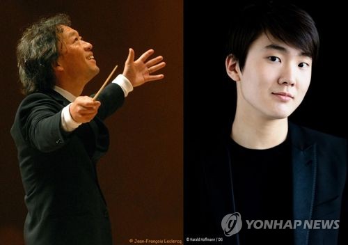롯데콘서트홀 개관 1주년 기념 공연에 출연하는 지휘자 정명훈(좌)과 피아니스트 조성진