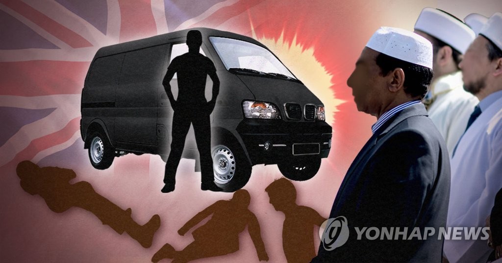 런던 무슬림 겨냥 차량돌진 테러 발생 (PG)