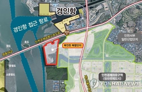 북인천복합단지 위치도