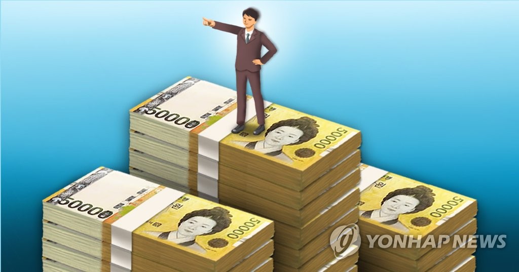 한국 백만장자 작년 105만명…(PG)