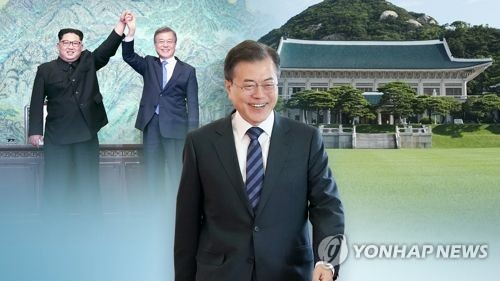 한반도 평화 약속한 文대통령…'뚝심의 드라이빙' 1년(CG)