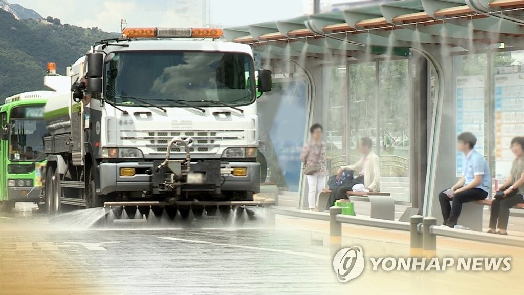 물 뿌리고 텐트치고…지자체, 폭염과의 전쟁(CG)