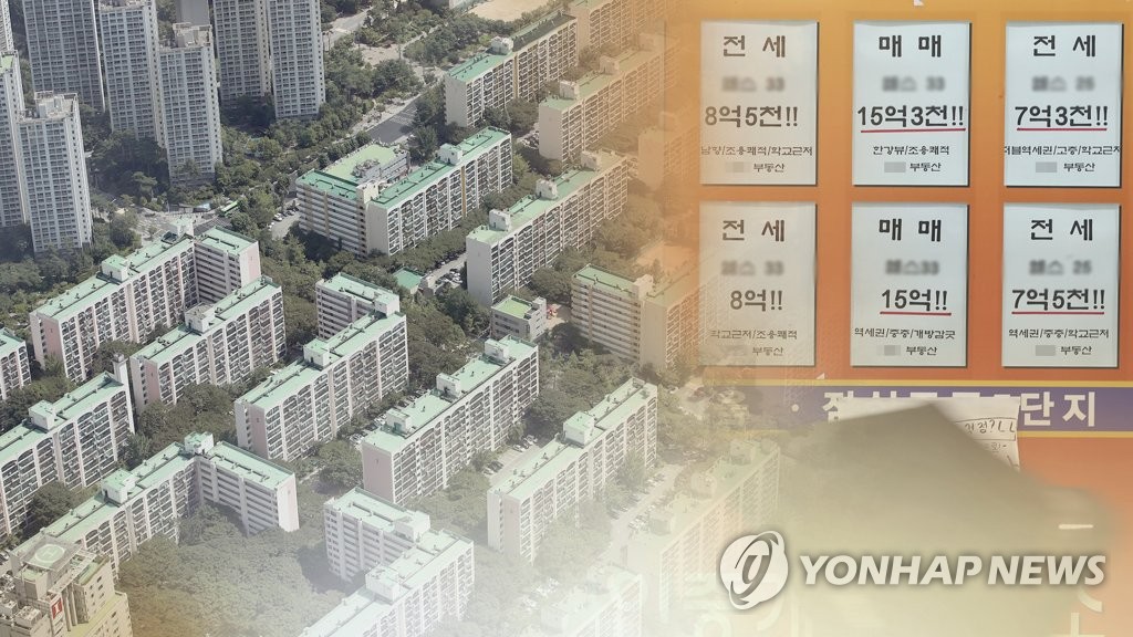 전국 새 아파트 전세가율 2년 전 71%→65%로 '뚝' (CG)