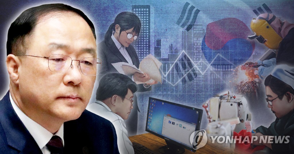 홍남기 신임 경제부총리 겸 기획재정부장관-한국 경제(PG)