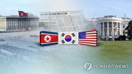 북한-한국-미국(CG)