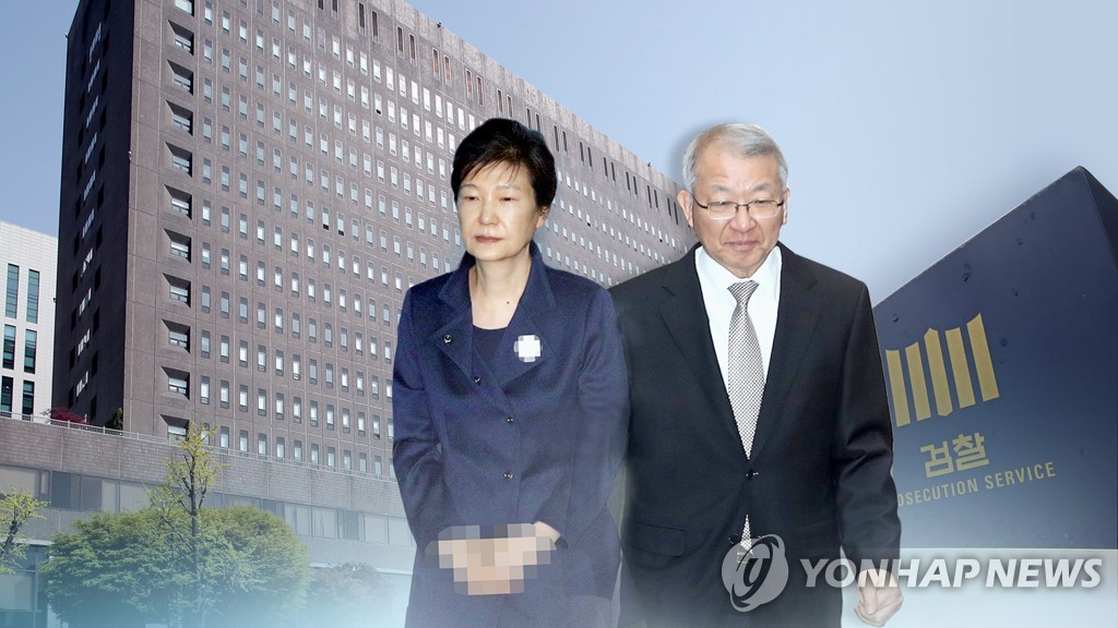 박근혜 옥중조사 불발…양승태 `포토라인 패싱' 논란 (CG)