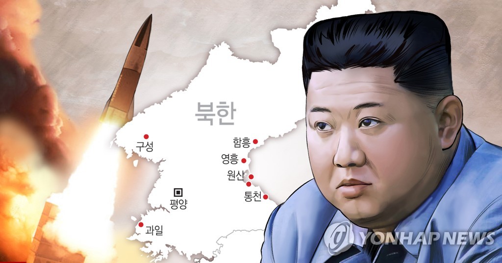 韓国軍当局は北朝鮮が飛翔体を数発発射した発表した（コラージュ）＝（聯合ニュース）