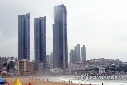 해운대 엘시티 전경