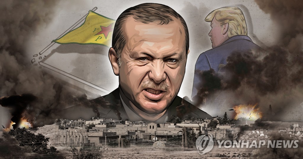 터키, 시리아 쿠르드 공격…미국은 '묵인' (PG)