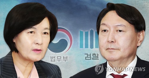 추미애 법무부장관 내정자 - 윤석열 검찰총장 (PG)