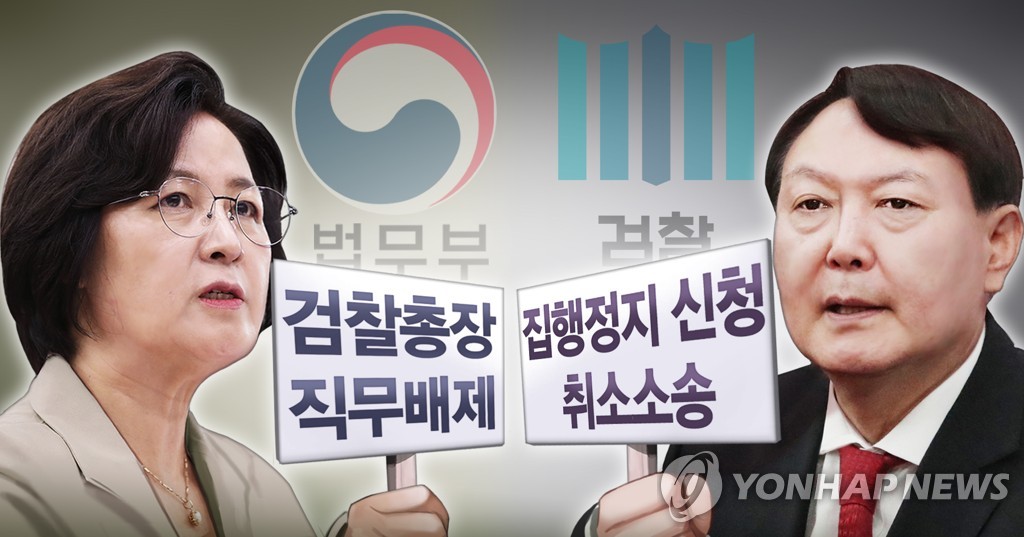 윤석열 검찰총장, 직무배제 명령에 법적 대응 (PG)
