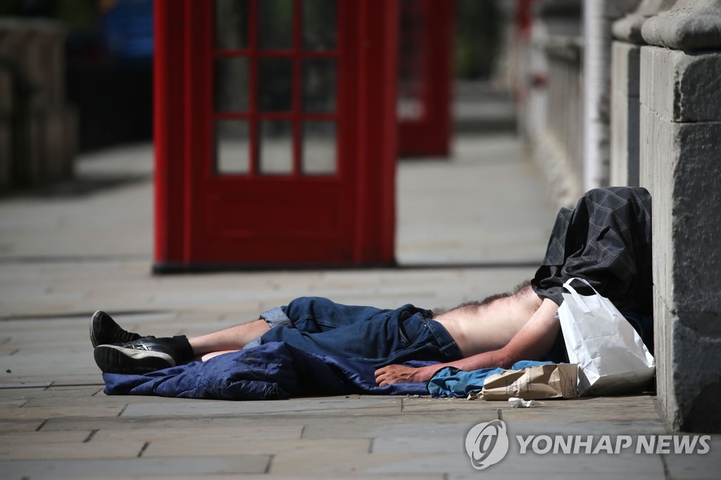 영국 런던의 노숙인[AFP=연합뉴스 자료사진]