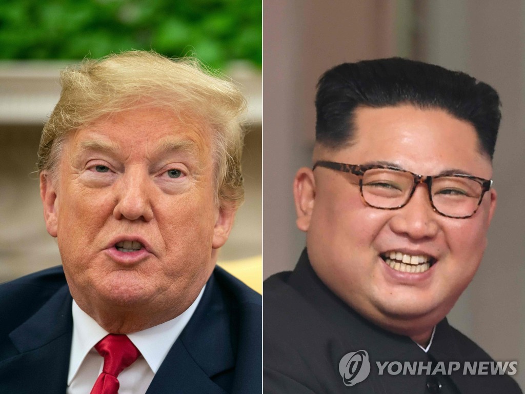 트럼프 대통령(왼쪽)과 김정은 위원장