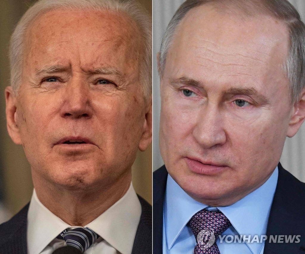조 바이든 미국 대통령(왼쪽)과 블라디미르 푸틴 러시아 대통령 [AFP=연합뉴스]