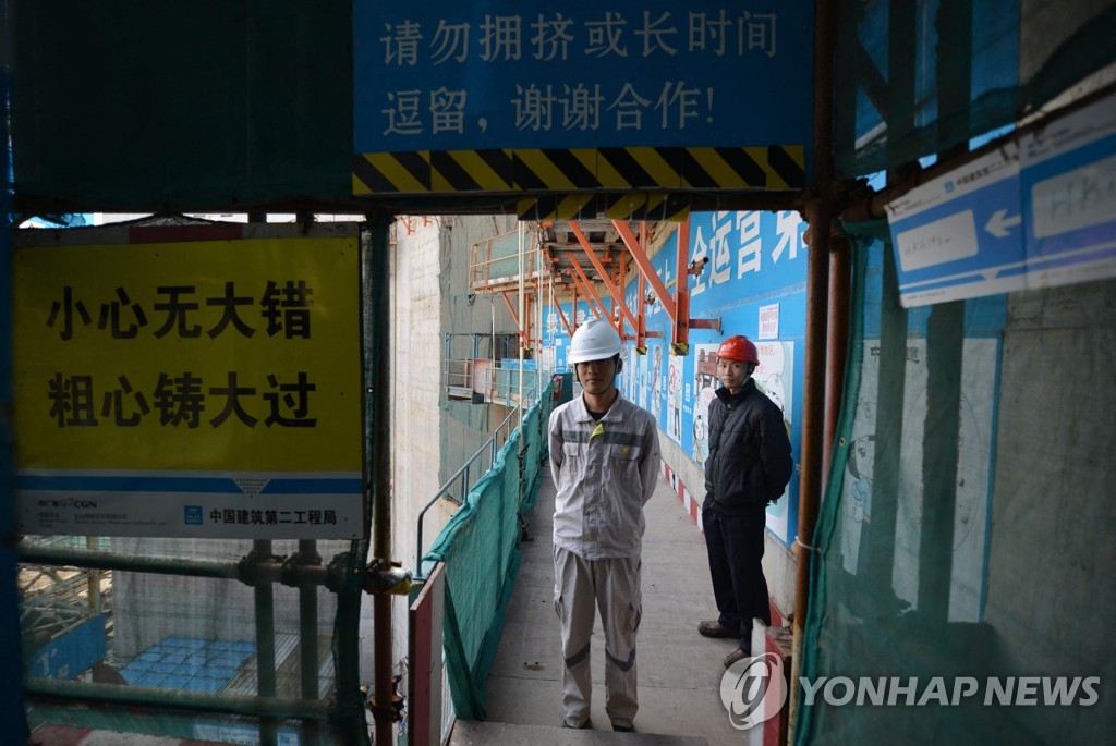 중국 광둥성 타이산 원자력 발전소의 2013년 모습